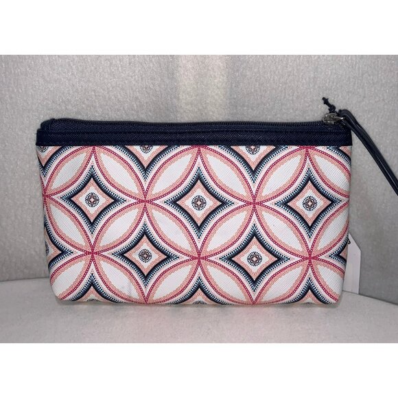 NEW Nautica Geo Print PVC Zip Pouch - Picture 2 of 11